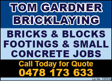 Tom Gardner Bricklaying
