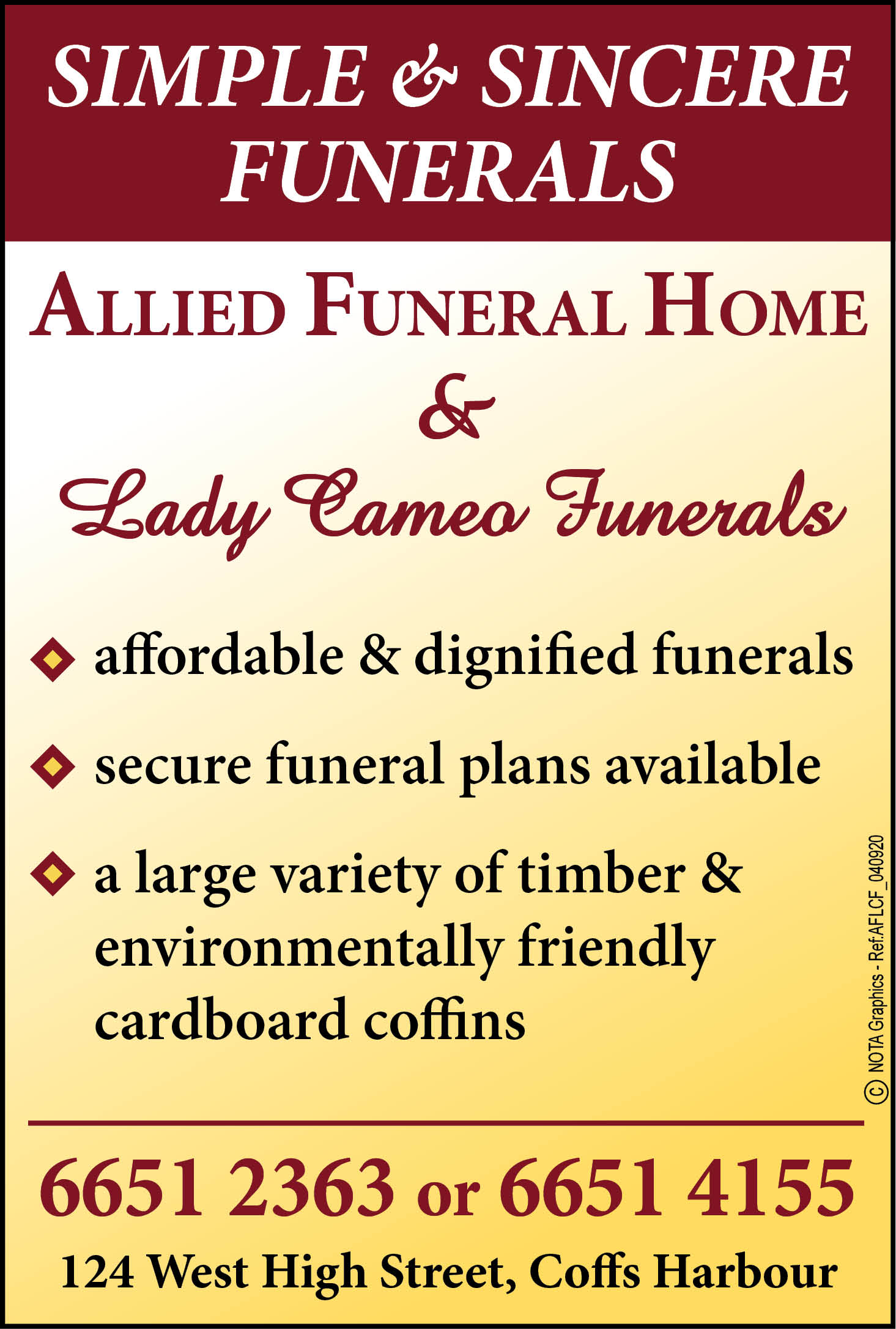 Allied Funerals & Lady Cameo Funerals